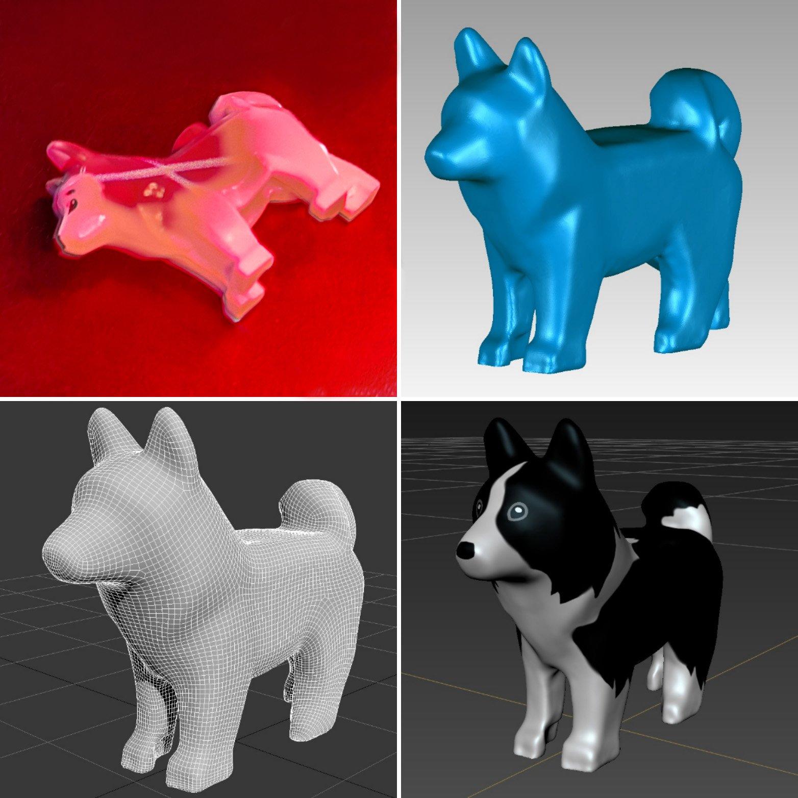 3D kutyafigura