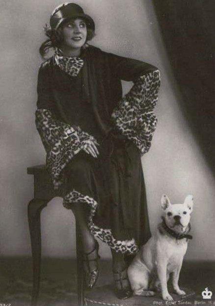 régi foto franciabulldogról