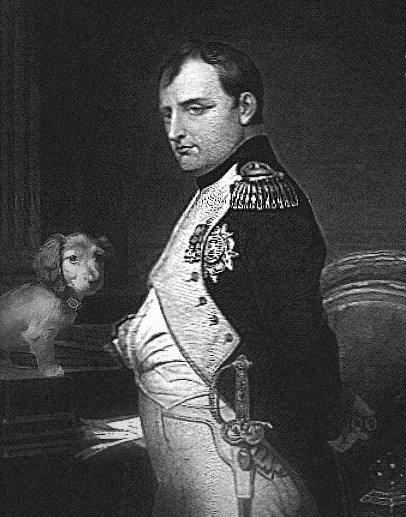 Napoleon kutyájával_forrás: mydachshunds.info